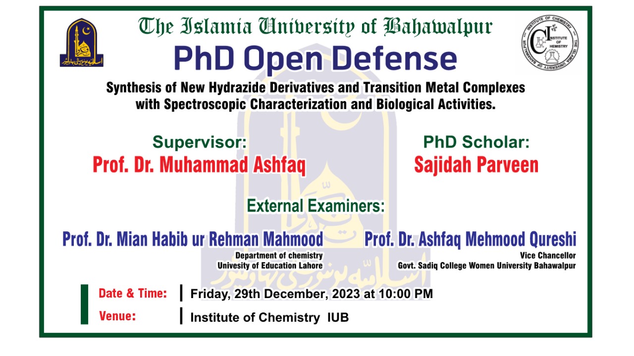 CHEM phd sajida parveen